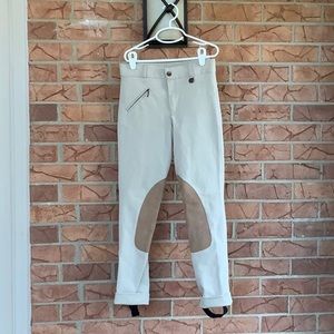 Size 16 Ovation Kids EuroWeave Front Zip Knee Patch Jods